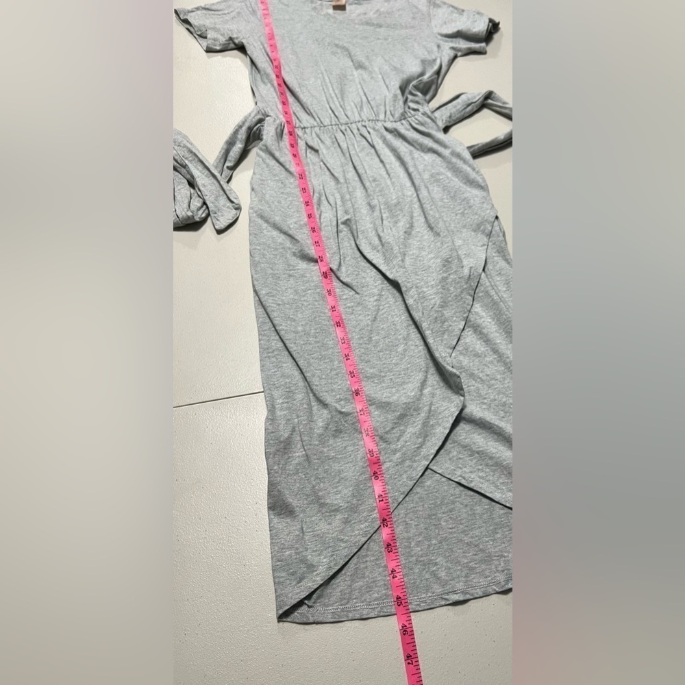 Smash + Tess Rebecca Wrap Dress Heather Grey - Picture 10 of 11